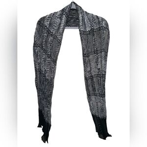 Christopher & Banks Monochrome Striped Scarf